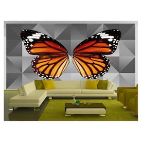 Papel De Parede 3D Arte Asas Selfie Insta Cores 3,5M Tra249