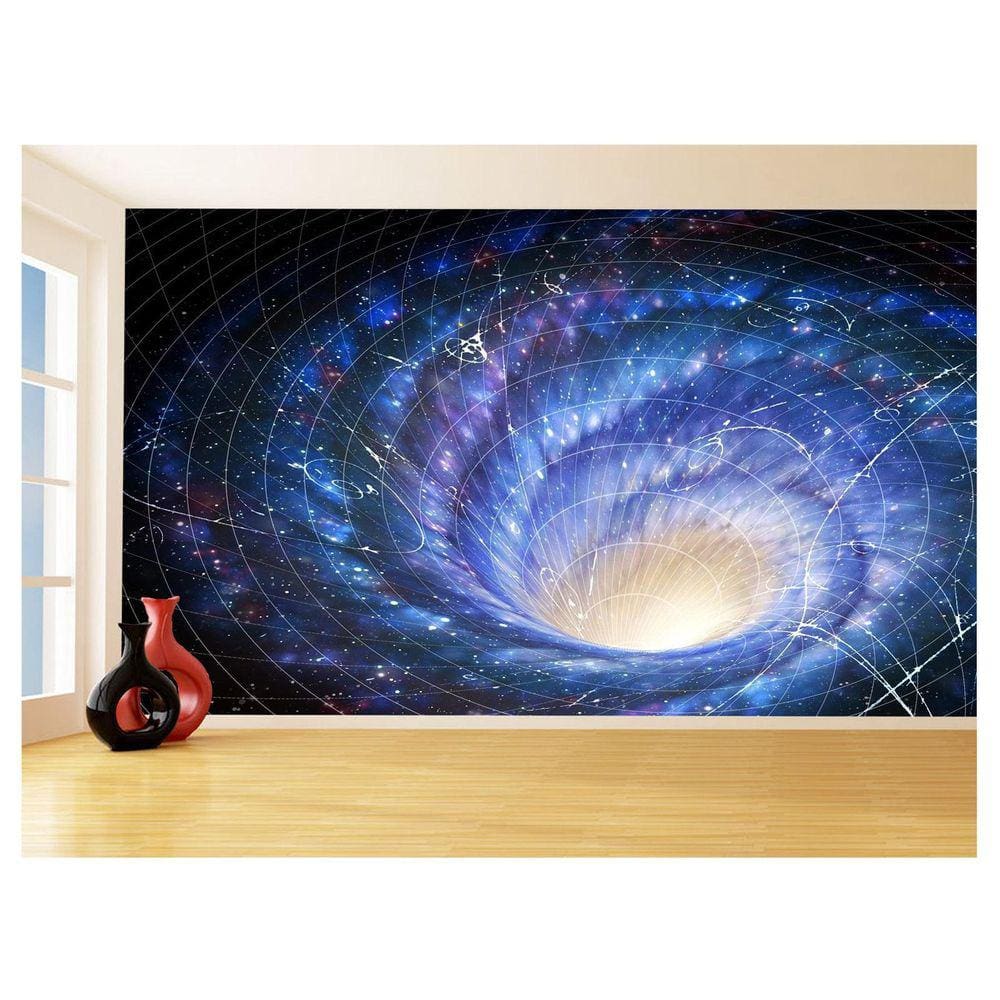 Papel De Parede 3D Espaço Estrelas Planetas 3,5M Nsp200