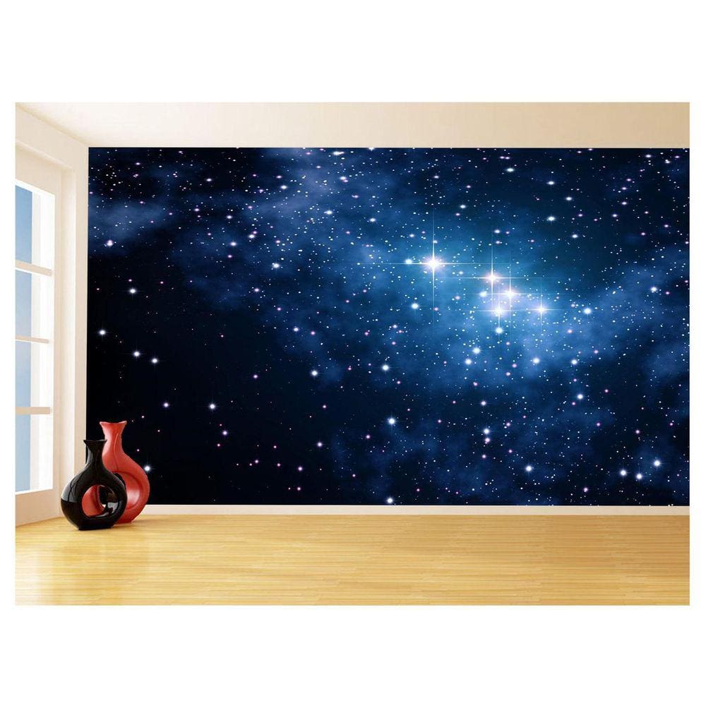 Papel De Parede 3D Espaço Estrelas Galáxia 3,5M Nsp101