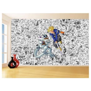 Papel De Parede Dragon Ball Goku Vegeta Anime 3,5M Dbz172