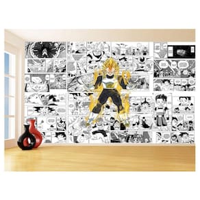 Papel De Parede 3D Dragon Ball Vegeta Anime 3,5M Dbz702