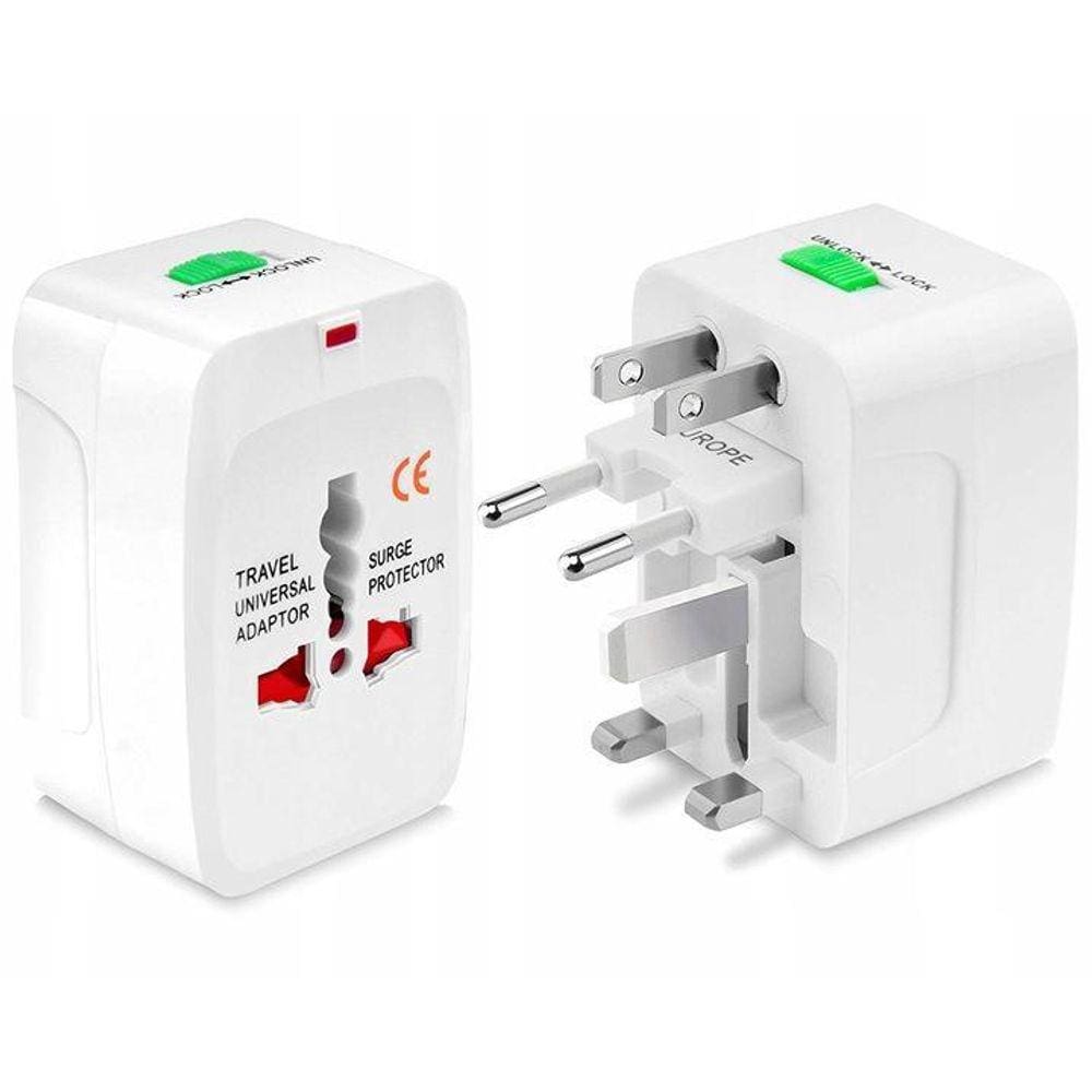 Adaptador Tomada Universal Internacional Uk Eua Europa Asia