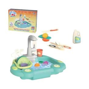 Pia Aqua Magic Torneirinha Sai Água Cozinha Infantil Brincar