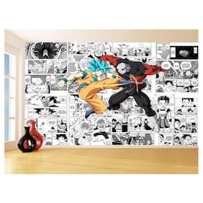 Papel De Parede Dragon Ball Goku Página Manga 3,5M Dbz652