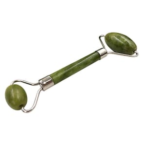 Massageador Rolo Massoterapia Facial Pedra Jade Anti Rugas