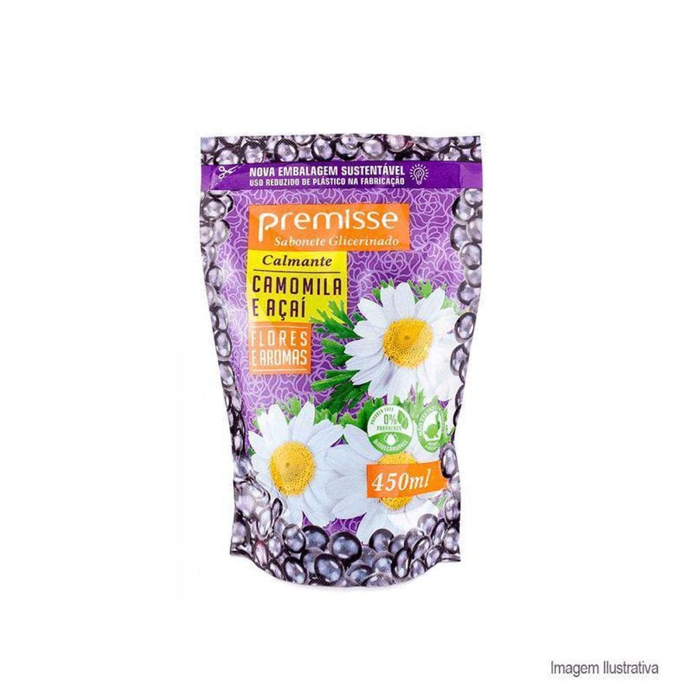 Sabonete Premisse Acai E Camomila 450Ml Refil C/03