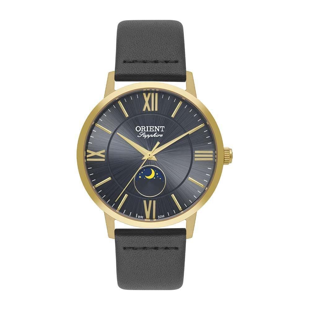 Relógio Orient MGSC0002 G3PX Masculino Dourado em Couro