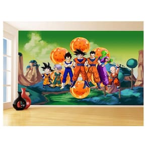 Papel De Parede Dragon Ball Goku Vegeta Anime 3,5M Dbz274