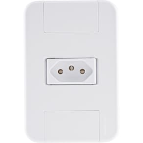 Conjunto 4x2 Com 1 Tomada 2p T 10 A 250 V Tramontina Tablet Branco 120 Unidades
