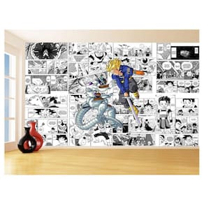 Papel De Parede Dragon Ball Goku Vegeta Anime 3,5M Dbz256