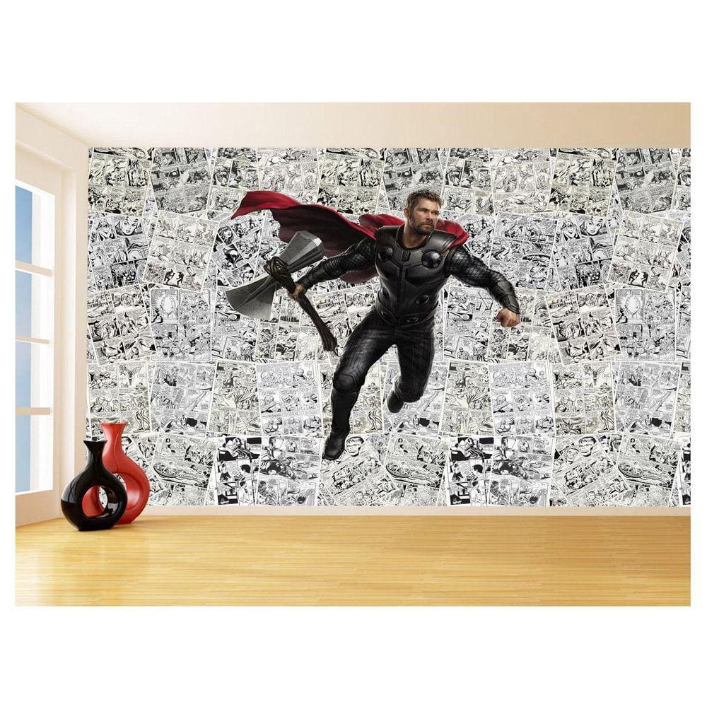 Papel De Parede 3D Heróis Página Quadrinhos Hq 3,5M Nhma140