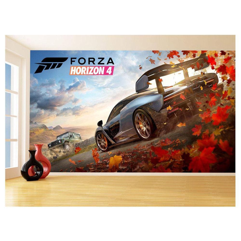 Papel De Parede 3D Carro Mc Laren Pista Super 3,5M Car288