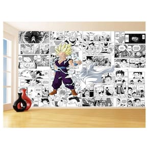 Papel De Parede 3D Dragon Ball Goku Gohan Anime 3,5M Dbz718