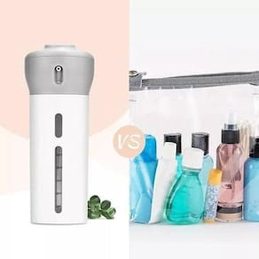 Dispenser Portátil De Viagem Para Shampoo Creme Sabonete