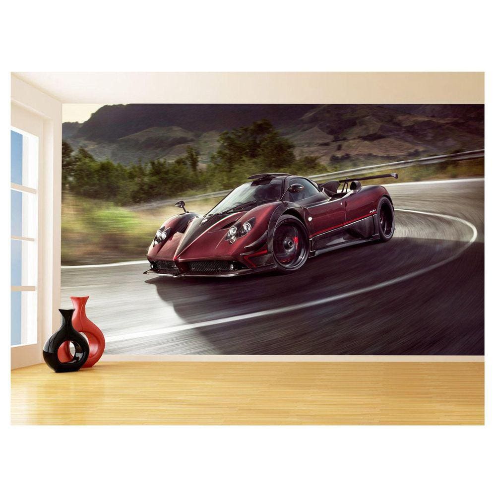 Papel De Parede Carro Pagani Zonda Huayra Rua 3,5M Car334