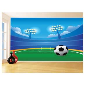 Papel De Parede 3D Esporte Estádio Gramado Campo 3,5M Spt77