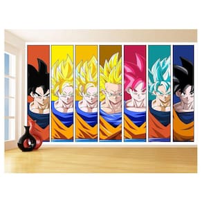 Papel De Parede 3D Dragon Ball Goku Vegeta Anime 3,5M Dbz24