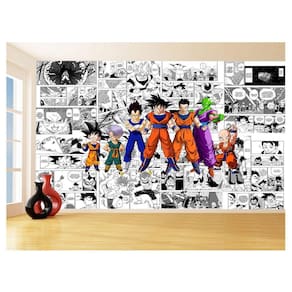 Papel De Parede Dragon Ball Goku Vegeta Anime 3,5M Dbz192