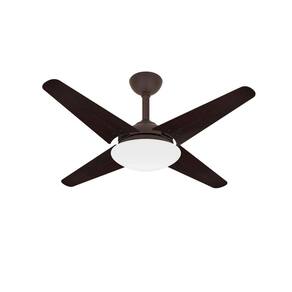 Ventilador Teto Turbo Quarto 4 Pás Breeze Marrom Ventax 110V