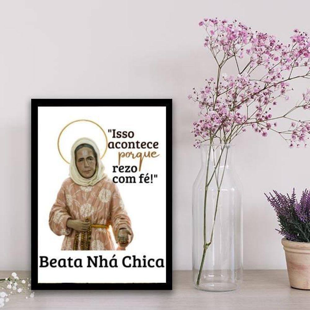 Quadro Frase Nhá Chica 33X24Cm