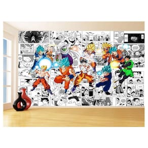 Papel De Parede Dragon Ball Goku Vegeta Anime 3,5M Dbz229