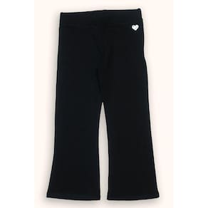 Calça Molecotton Menina Preto  Flanelado Inverno Elian