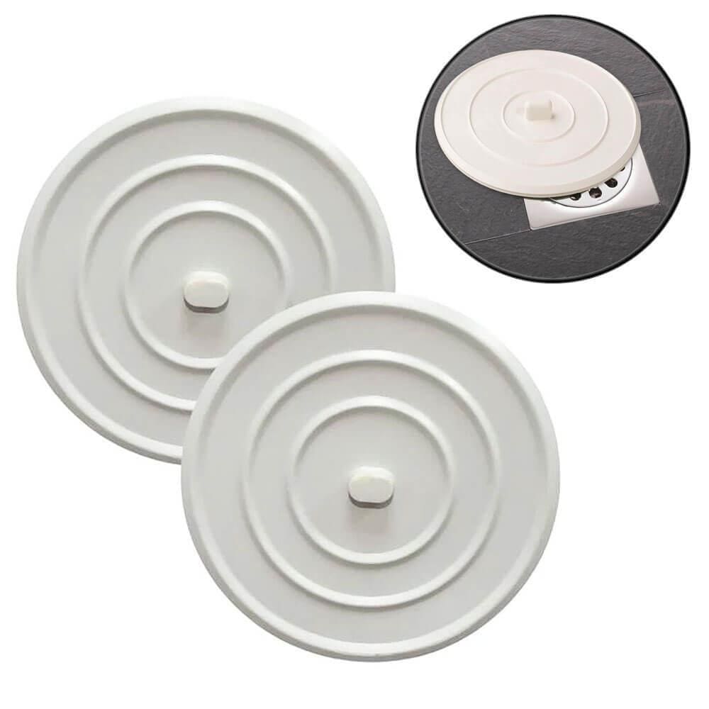 Tampa Para Ralo Flexível Bloqueia Saida Agua 11Cm 2 Peças