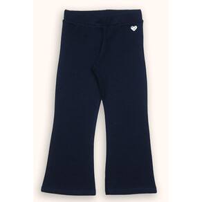 Calça Molecotton Menina Azul Marinho Flanelado Inverno Elian