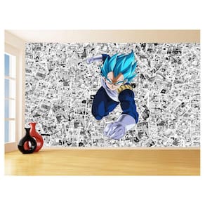 Papel De Parede Dragon Ball Vegeta Blue Anime 3,5M Dbz581