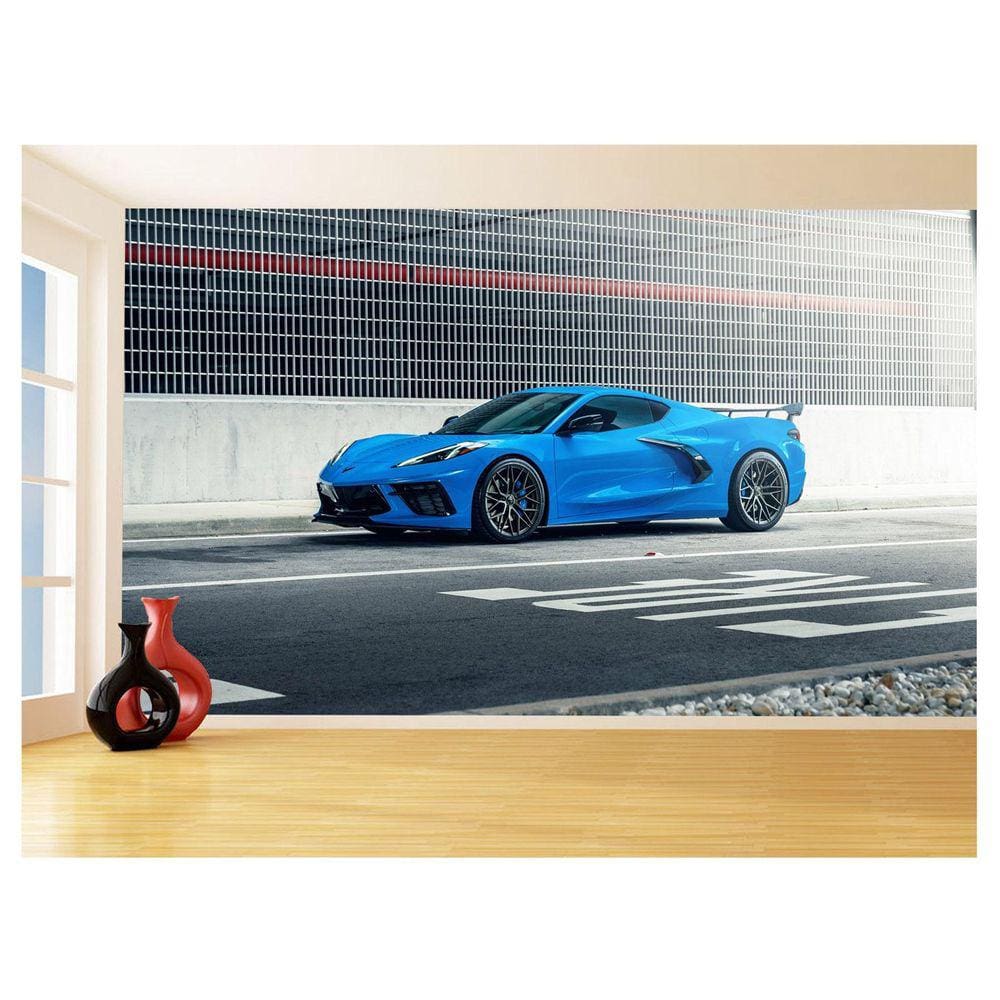 Papel De Parede Carro Corvette Chevrolet Chevy 3,5M Car57