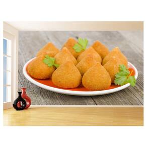 Papel De Parede 3D Alimentos Salgados Coxinha 3,5M Al493