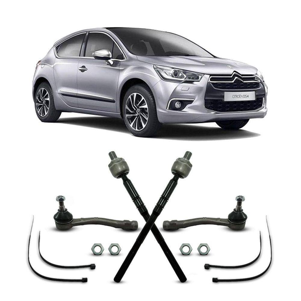 2 Barra Axial + Pivô Direção Citroen Ds4