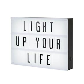 Luminária Quadro Letreiro Led Painel 90 Letras Números