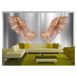 Papel De Parede 3D Arte Asas Selfie Insta Cores 3,5M Tra224