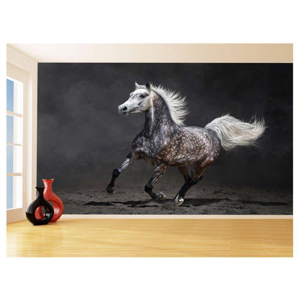 Papel De Parede Animais Cavalo Correndo Campo 3,5M Anm351