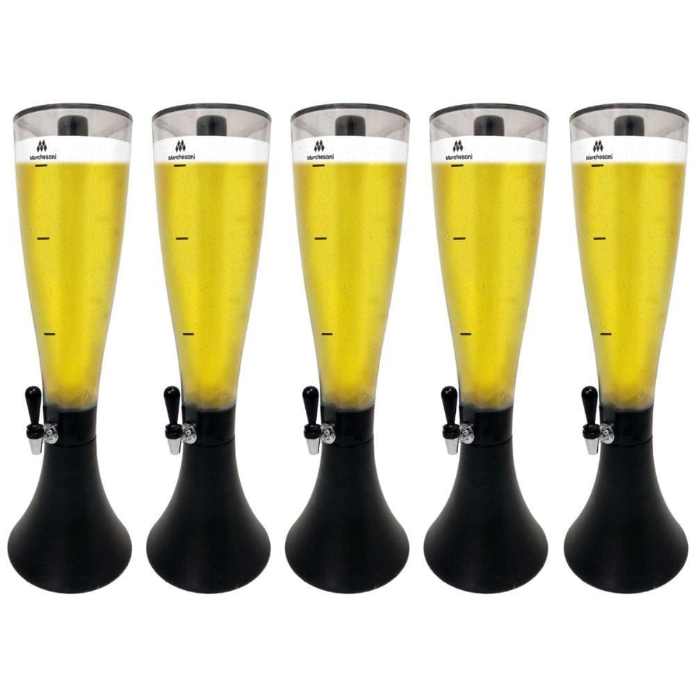 Kit 5 Torre De Chopp Chopeira Cervejeira  2,5 Litros Cerveja Gelada - Marchesoni