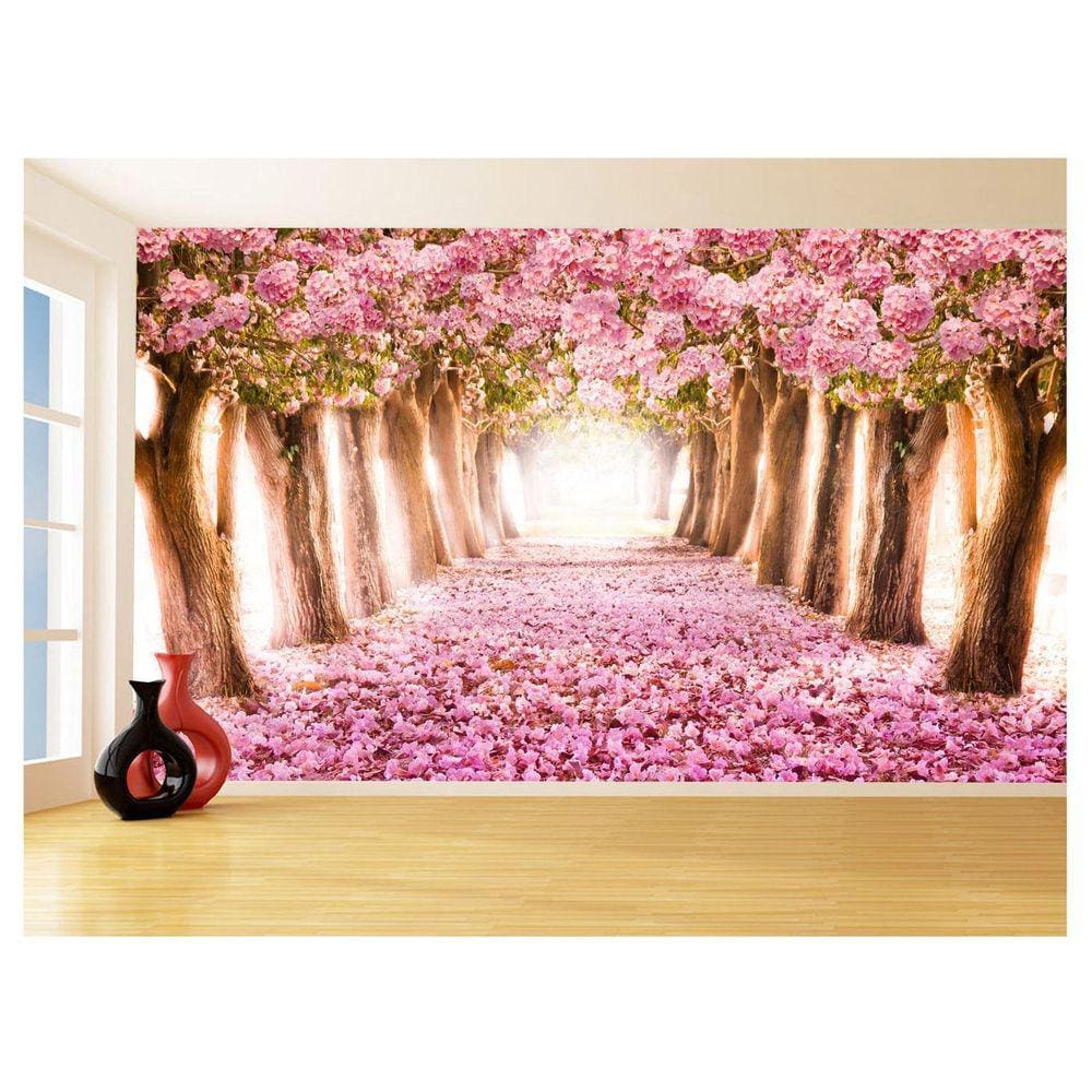 Papel De Parede 3D Estrada Caminho Paisagem 3,5M Nes134