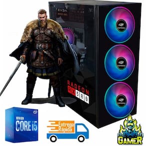 Gabinete Gamer Sobraltec + Fonte EVGA 600W + Cooler RGB + Placa Mãe Gigabyte + Core i5-10400F
