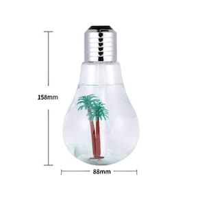 Umidificador Aromatizador De Ar Luminária Formato De Lampada