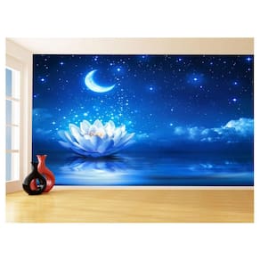 Papel De Parede 3D Relax Spa Flor Lótus Noite 3,5M Rlx095