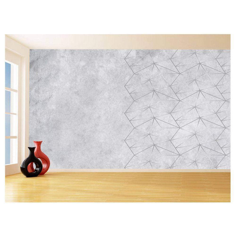Papel De Parede Concreto Queimado Listra Risco 3,5M Kkt45