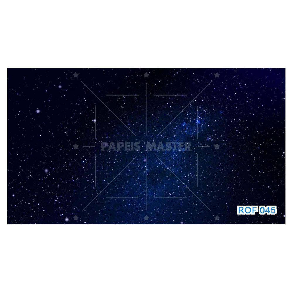 Papel De Teto Céu Espaço Estrelas Galáxias 3,5M Rof45