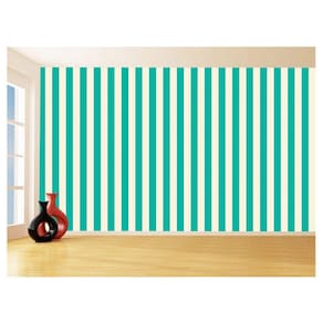 Papel De Parede Sala Cozinha Listra Verde Bege 3,5M Lst49