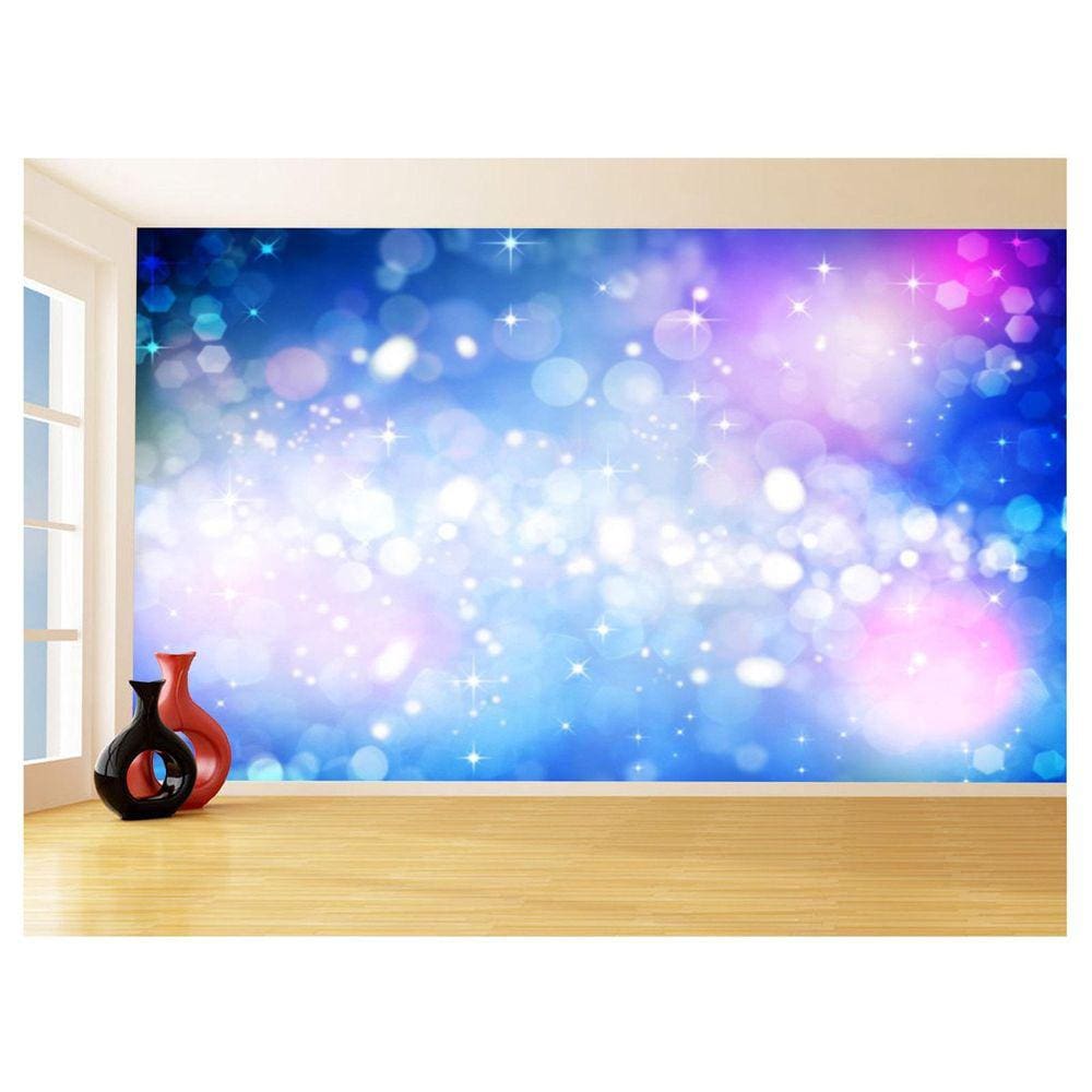 Papel De Parede 3D Geométrico Abstrato Desfoque 3,5M Gmt137