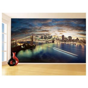 Papel De Parede Cidade Ponte Prédios New York 3,5M Ncd266