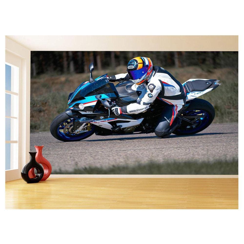 Papel De Parede 3D Moto Gp Grand Prix Corrida 3,5M Bkm81