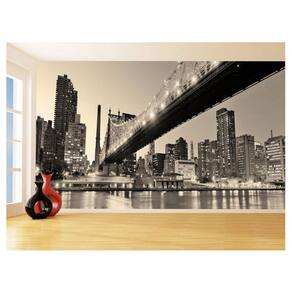 Papel De Parede Cidade Ponte Prédios New York 3,5M Ncd270