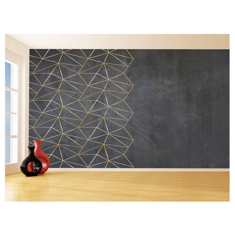 Papel De Parede 3D Concreto Queimado Risco Bege 3,5M Kkt121