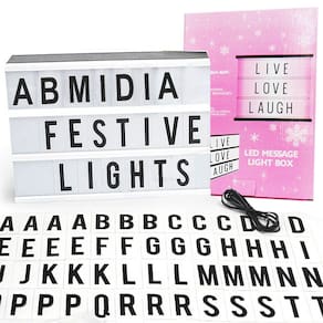 Luminaria Letreiro Led Quadro Painel 90 Letras Numeros