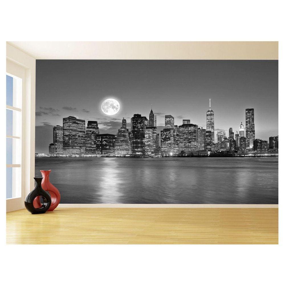 Papel De Parede Cidade Ponte Prédios New York 3,5M Ncd272